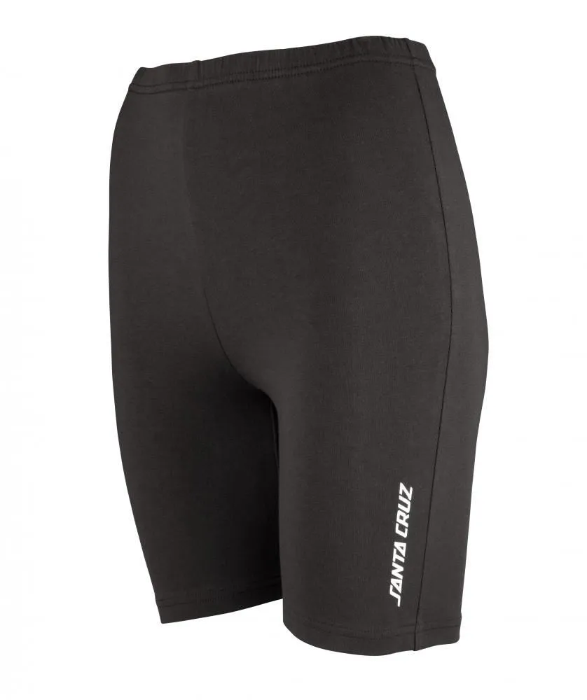 Santa Cruz Womens Shorts Strip Legging Shorts - Black Wash