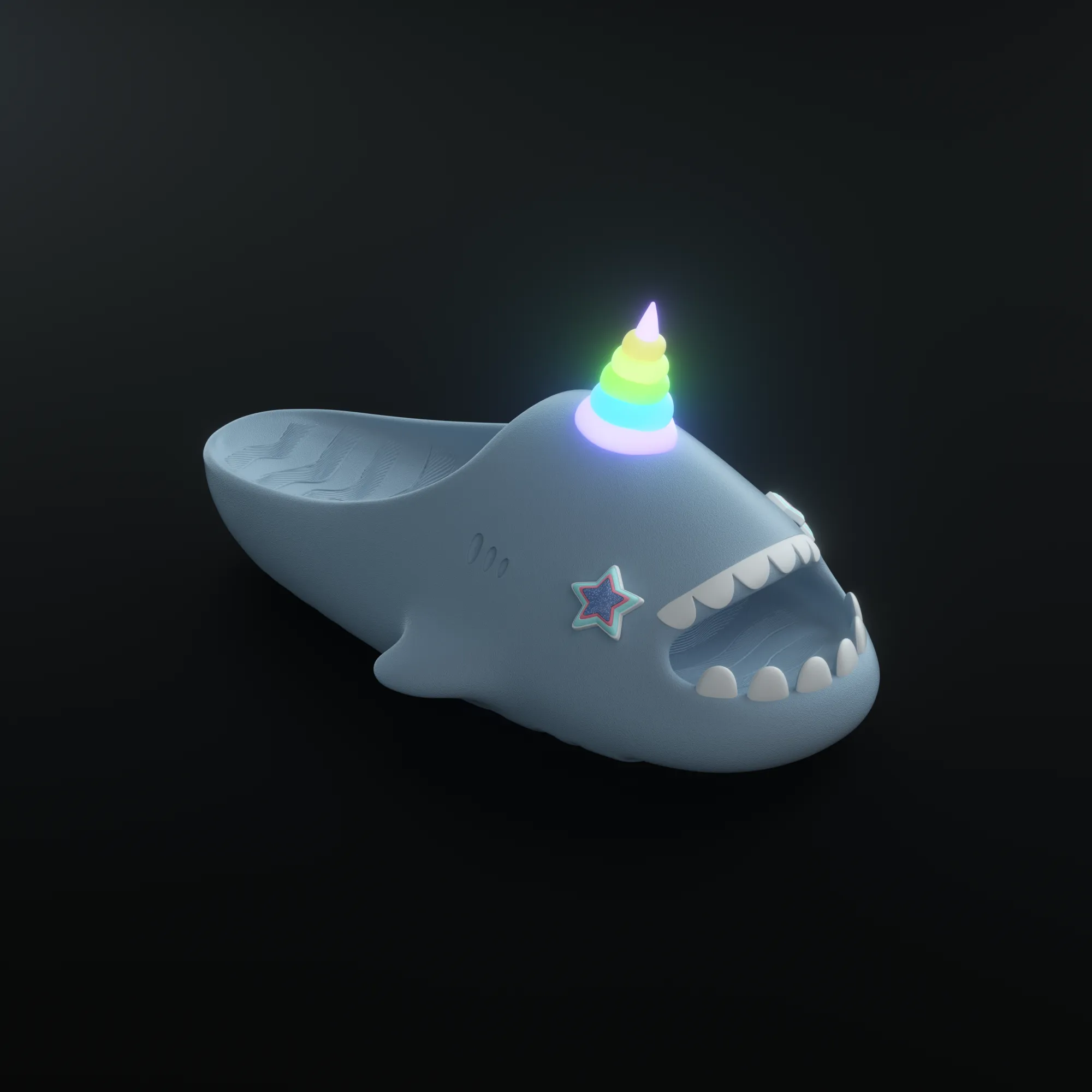Sharkicks Pro - Unicorn, Blue Star Eyes