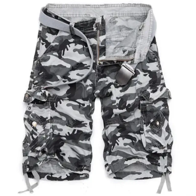 Shorts camouflage gris