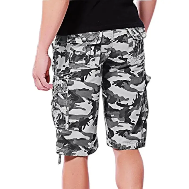 Shorts camouflage gris