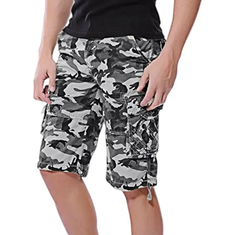 Shorts camouflage gris