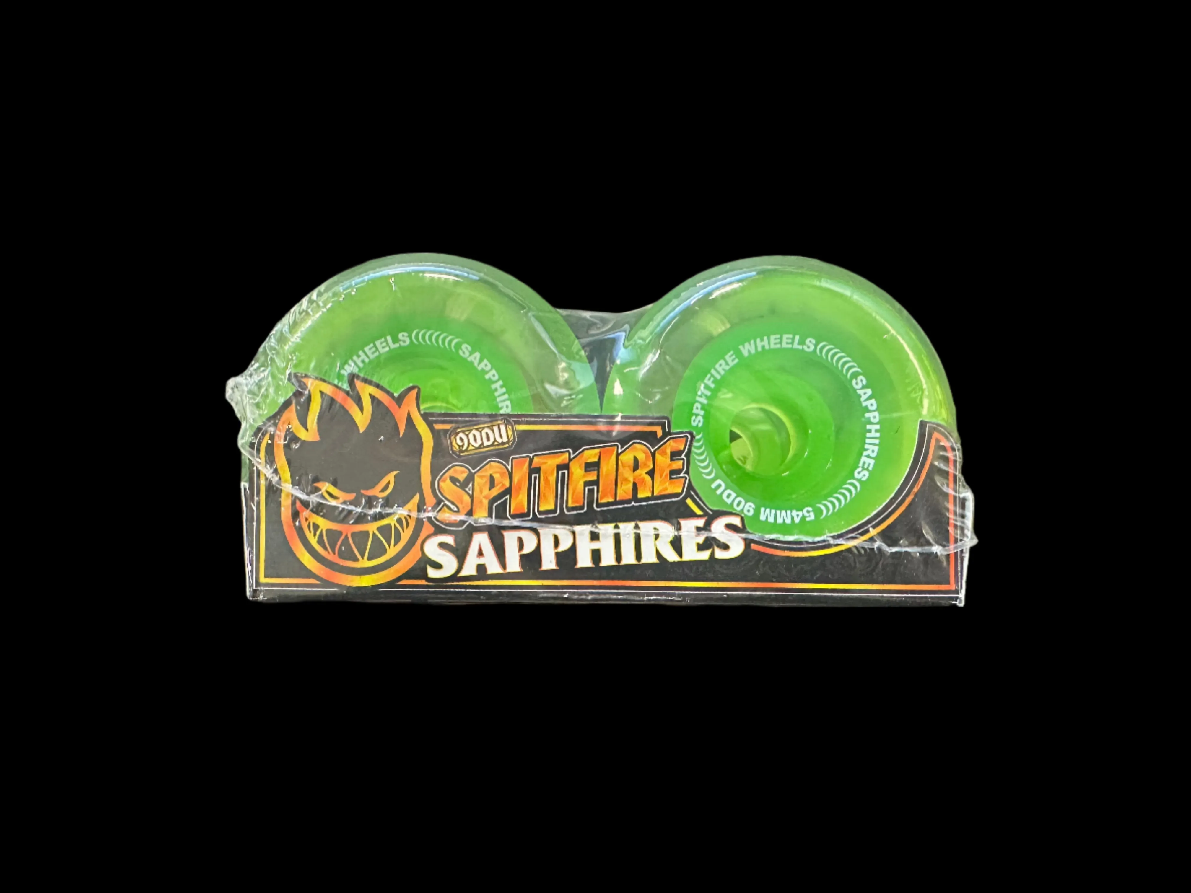 Spitfire Sapphires Conical Full Neon Green 54mm Skateboard Wheels
