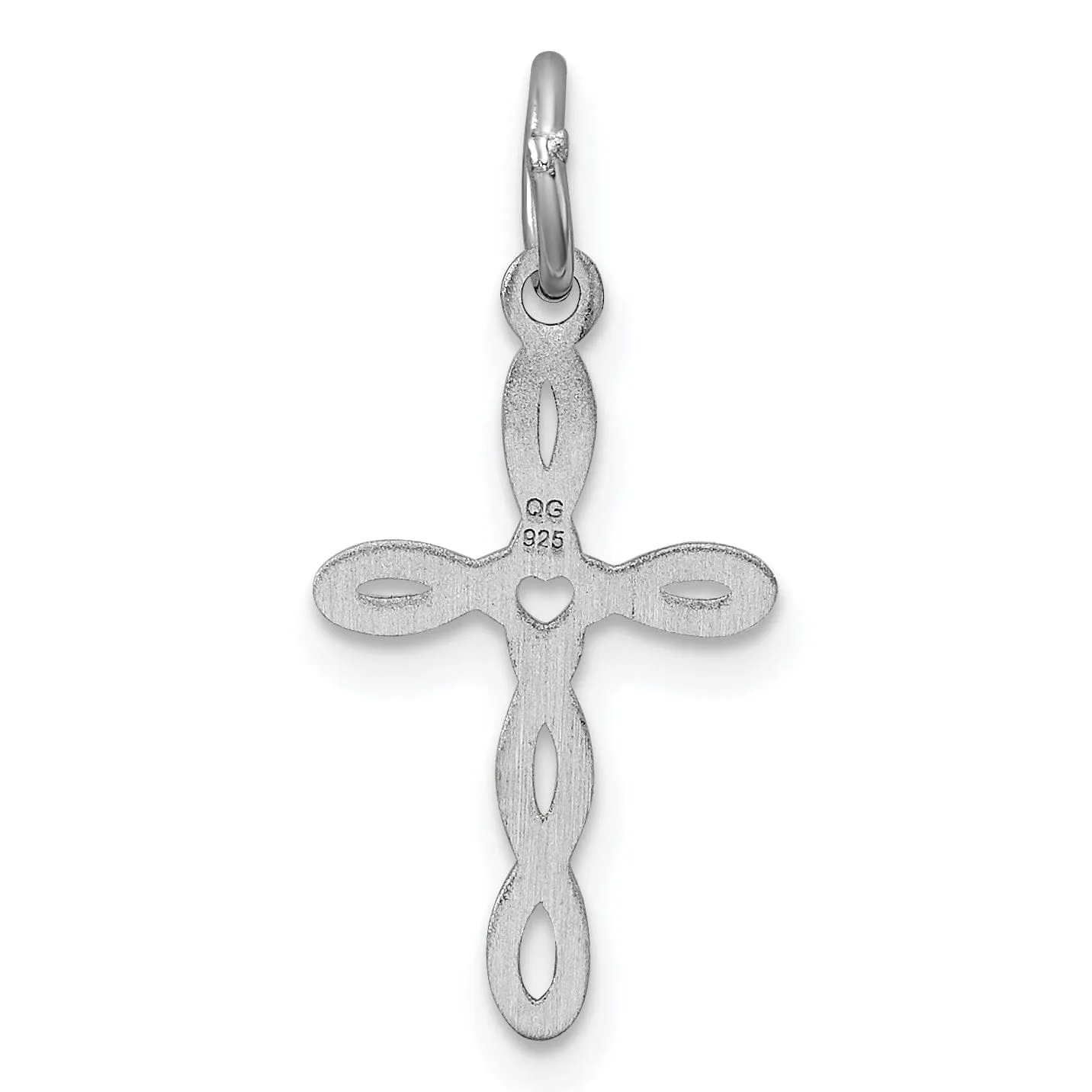 Sterling Silver Laser Designed Cross Pendant