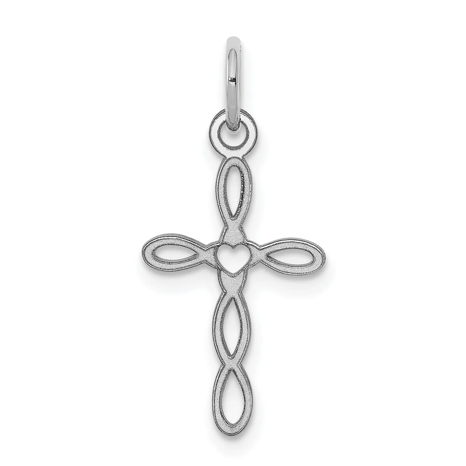 Sterling Silver Laser Designed Cross Pendant