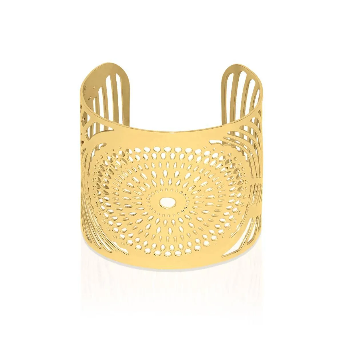 Sunrise | 18k Gold | Laser Cut Cuff