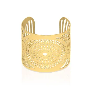 Sunrise | 18k Gold | Laser Cut Cuff