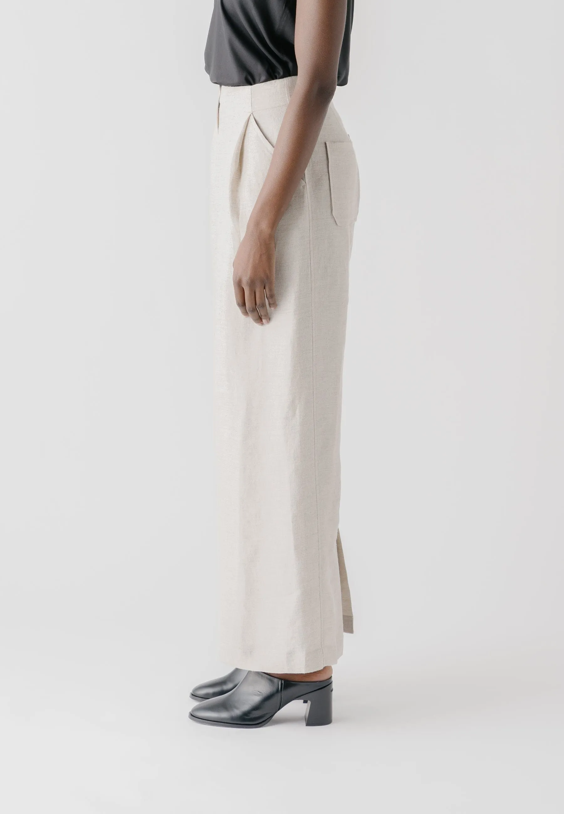 Tangier Hemp & Linen Trousers | Stone
