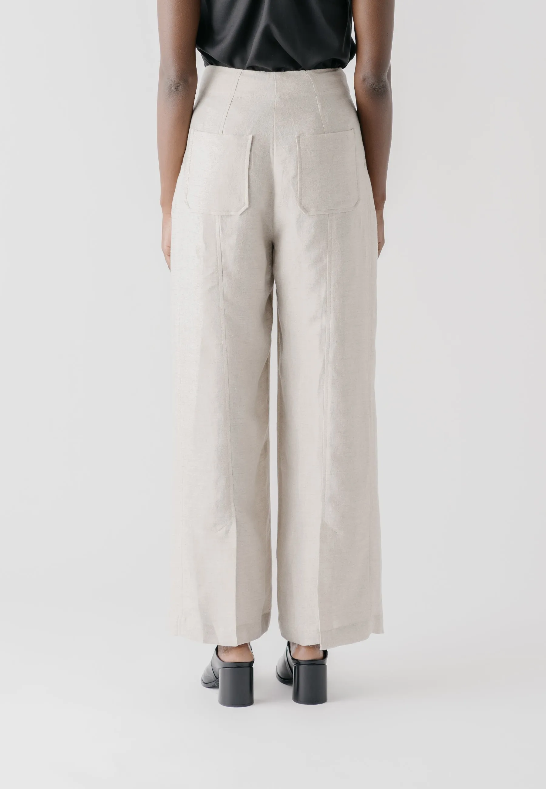 Tangier Hemp & Linen Trousers | Stone