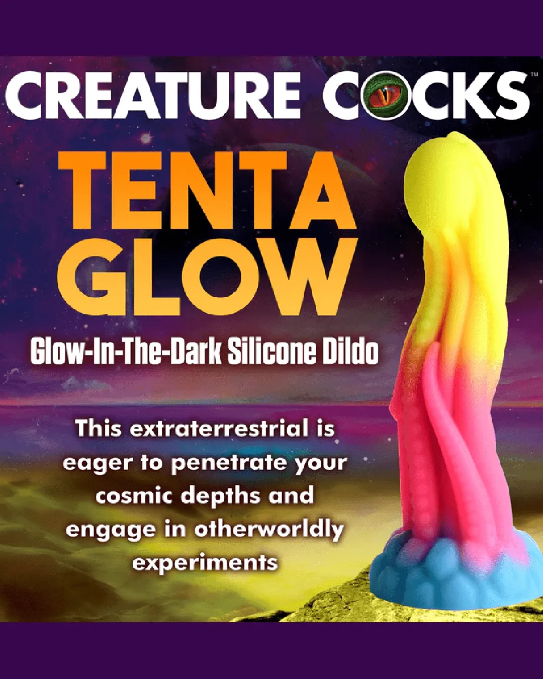 Tenta Glow Glow-In-The-Dark Tentacle Fantasy Dildo