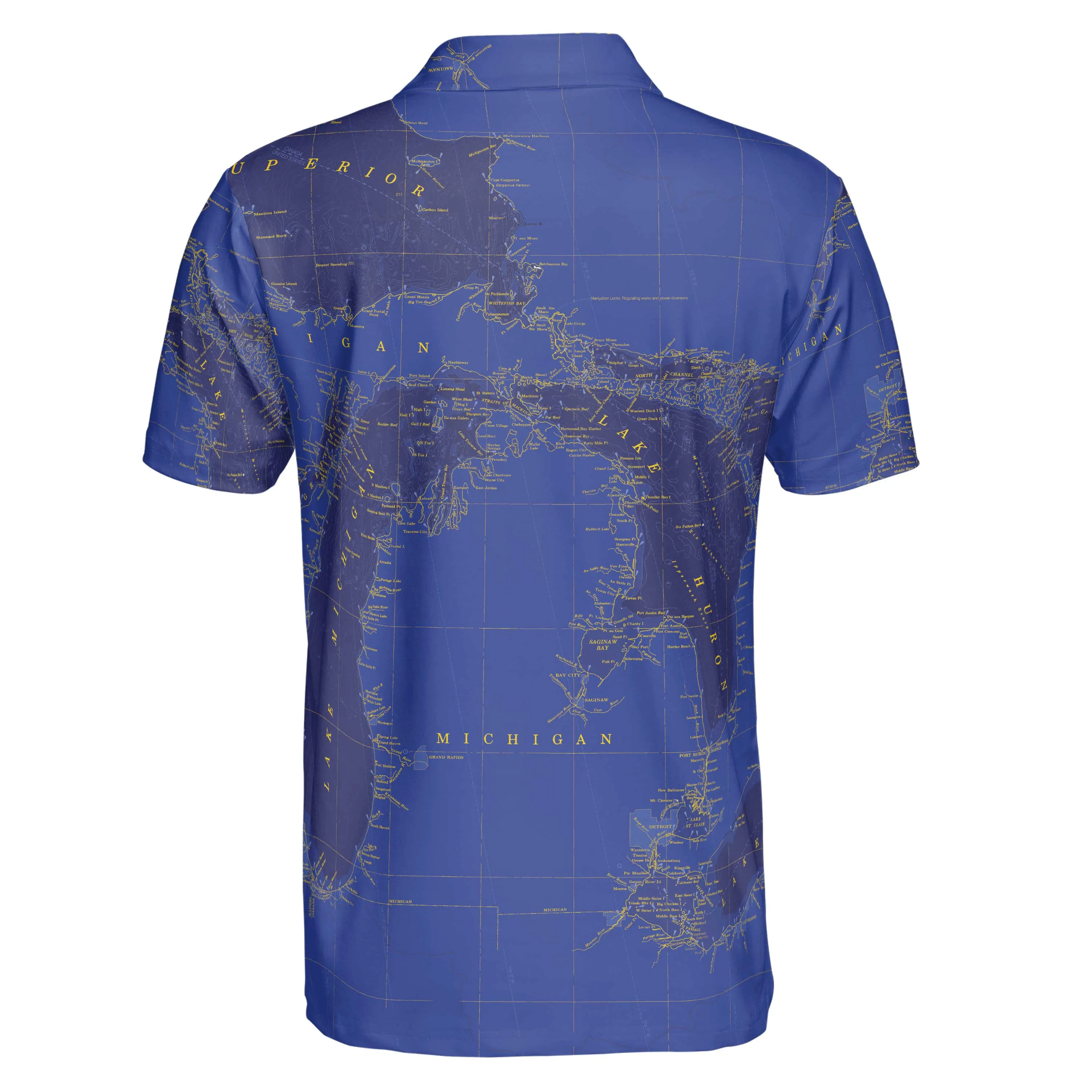 The Great Lakes Blue Marine Polo Shirt