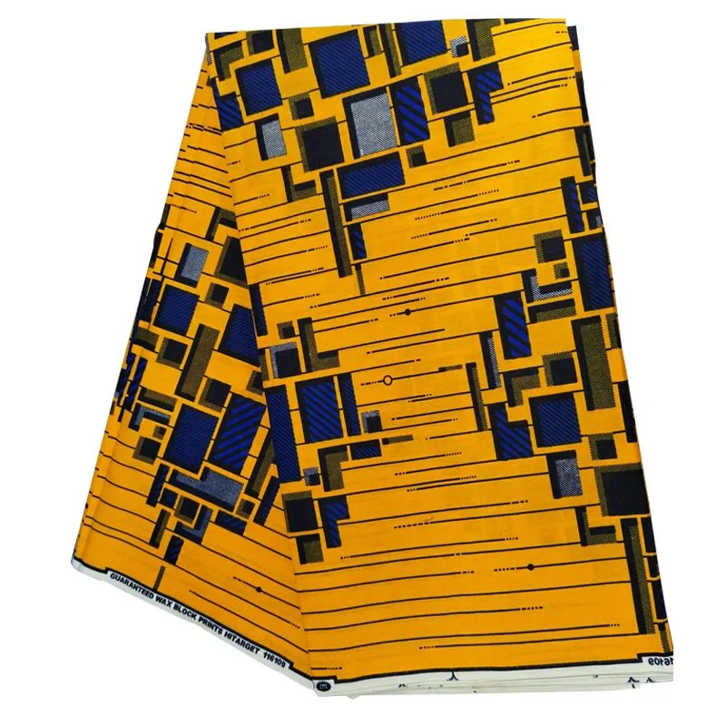 Traditional African Dashiki  Kitenge Wax Print Knee Length Summer Sleeveless Yellow Party Dress