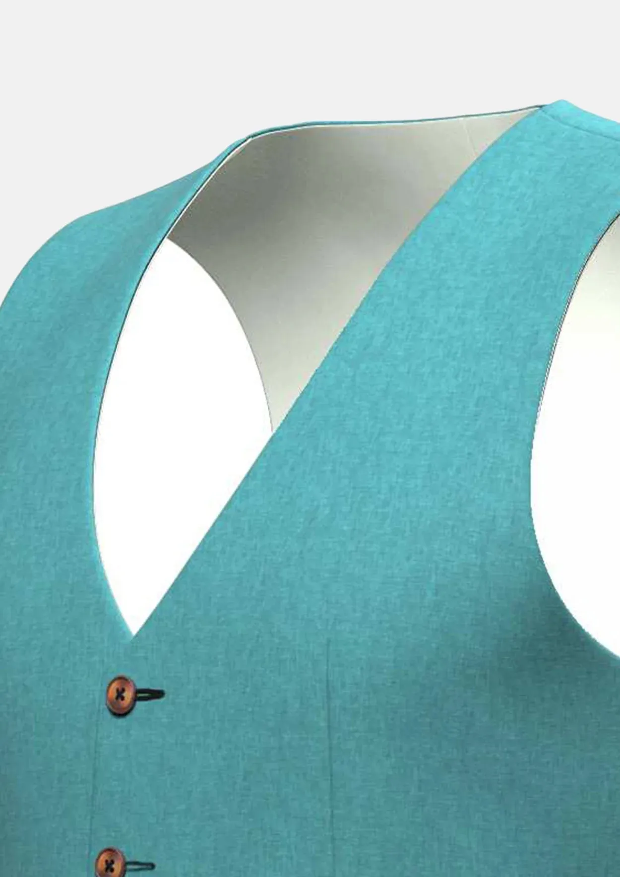 Turkish Blue Linen Vest