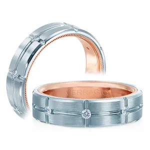 Verragio Satin Finish Men's Wedding Band