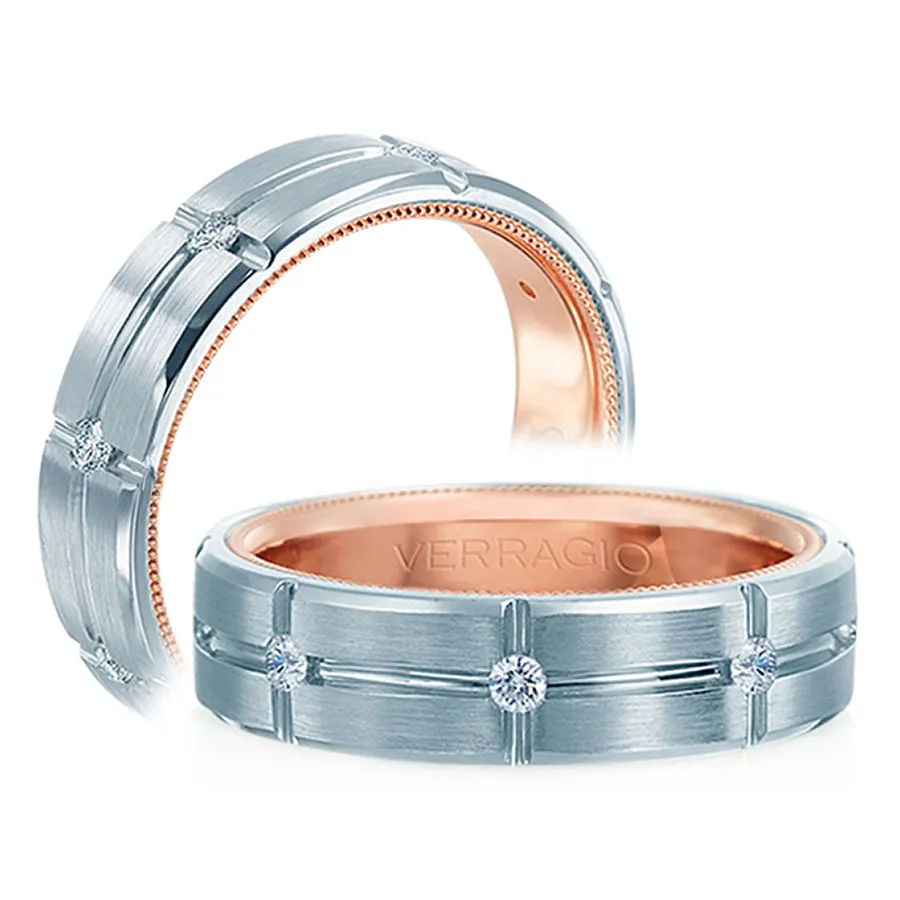 Verragio Satin Finish Men's Wedding Band