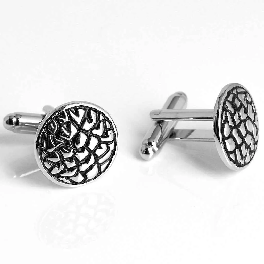 Vintage Black Oil-Rubbed Men's Cufflinks