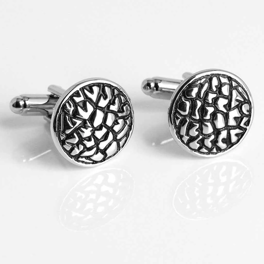 Vintage Black Oil-Rubbed Men's Cufflinks