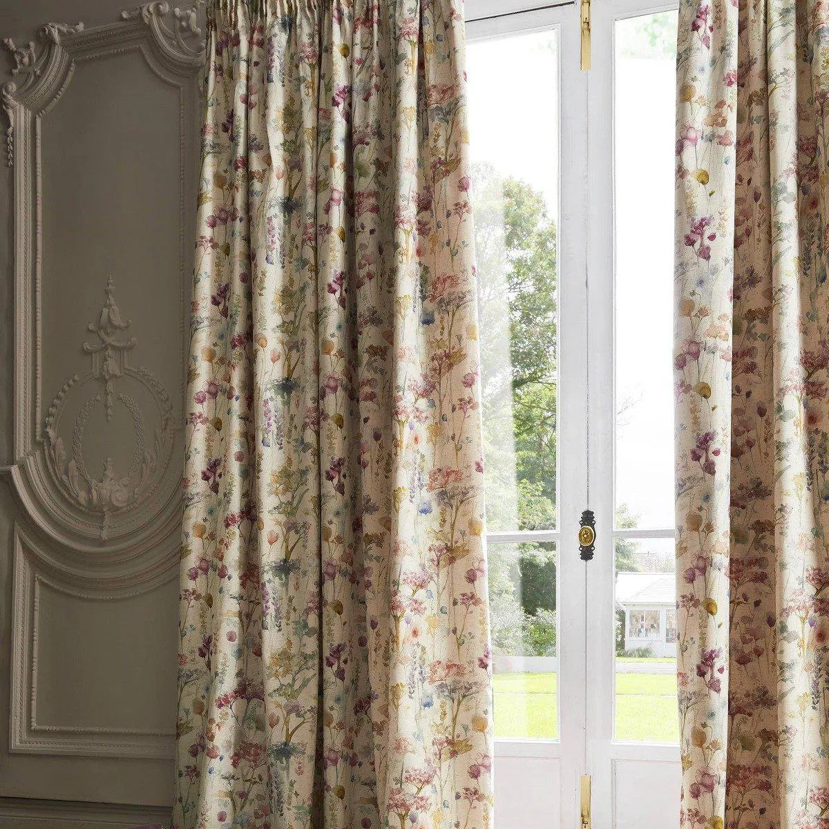 Voyage Maison Ilinizas Poppy Lined Pencil Pleat Curtains