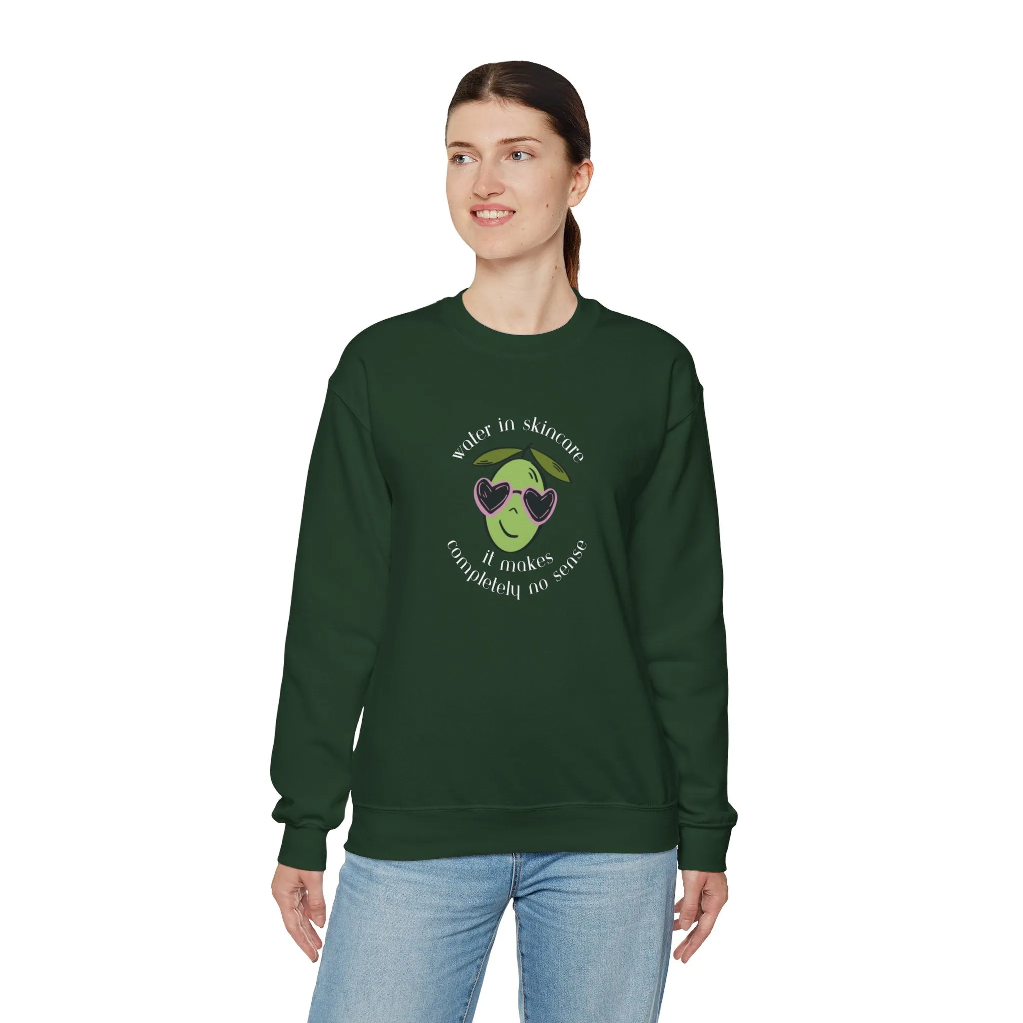 Water in skincare / waterless beauty / olive tree / Unisex Heavy Blend™ Crewneck Sweatshirt