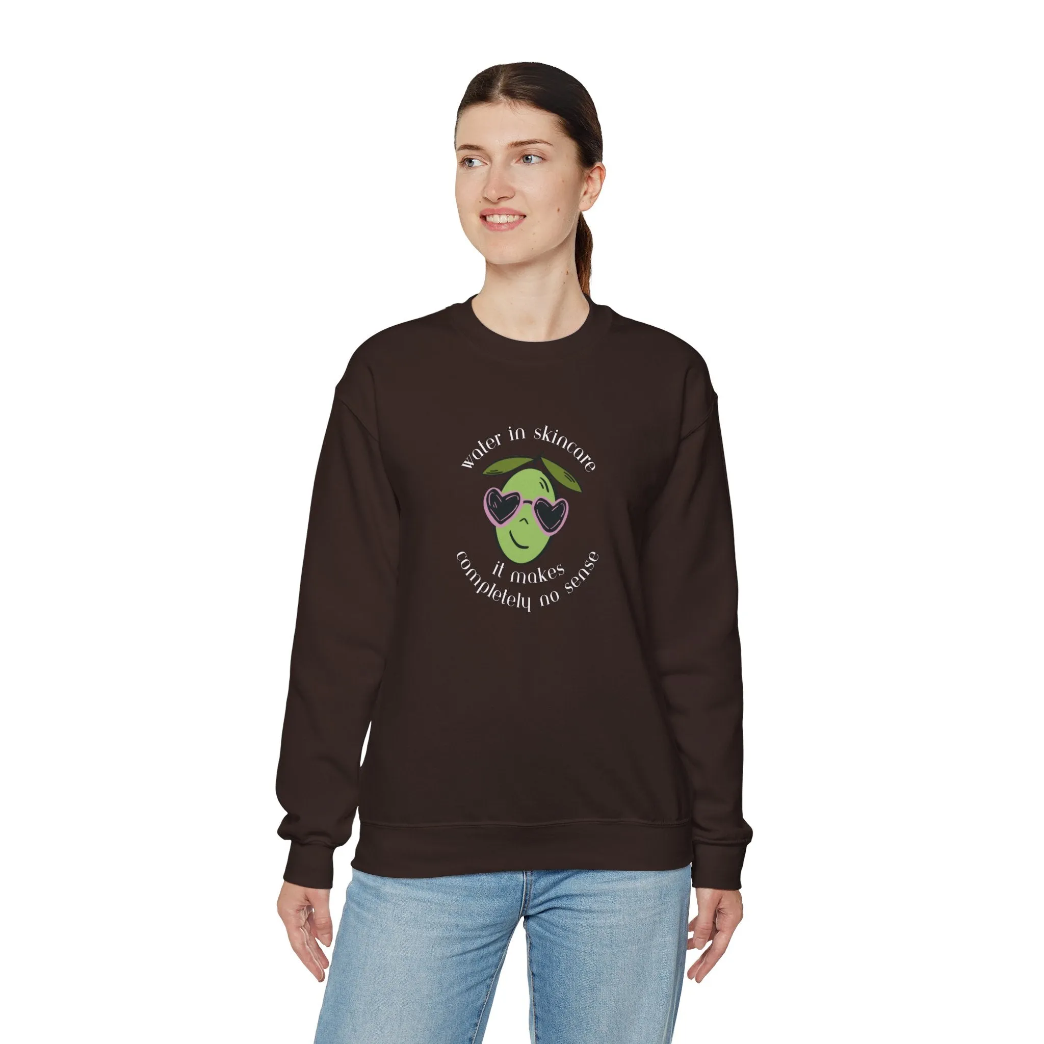 Water in skincare / waterless beauty / olive tree / Unisex Heavy Blend™ Crewneck Sweatshirt