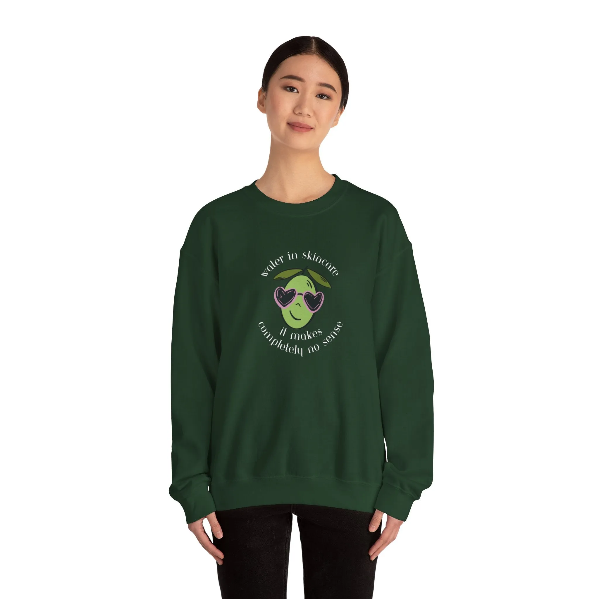 Water in skincare / waterless beauty / olive tree / Unisex Heavy Blend™ Crewneck Sweatshirt