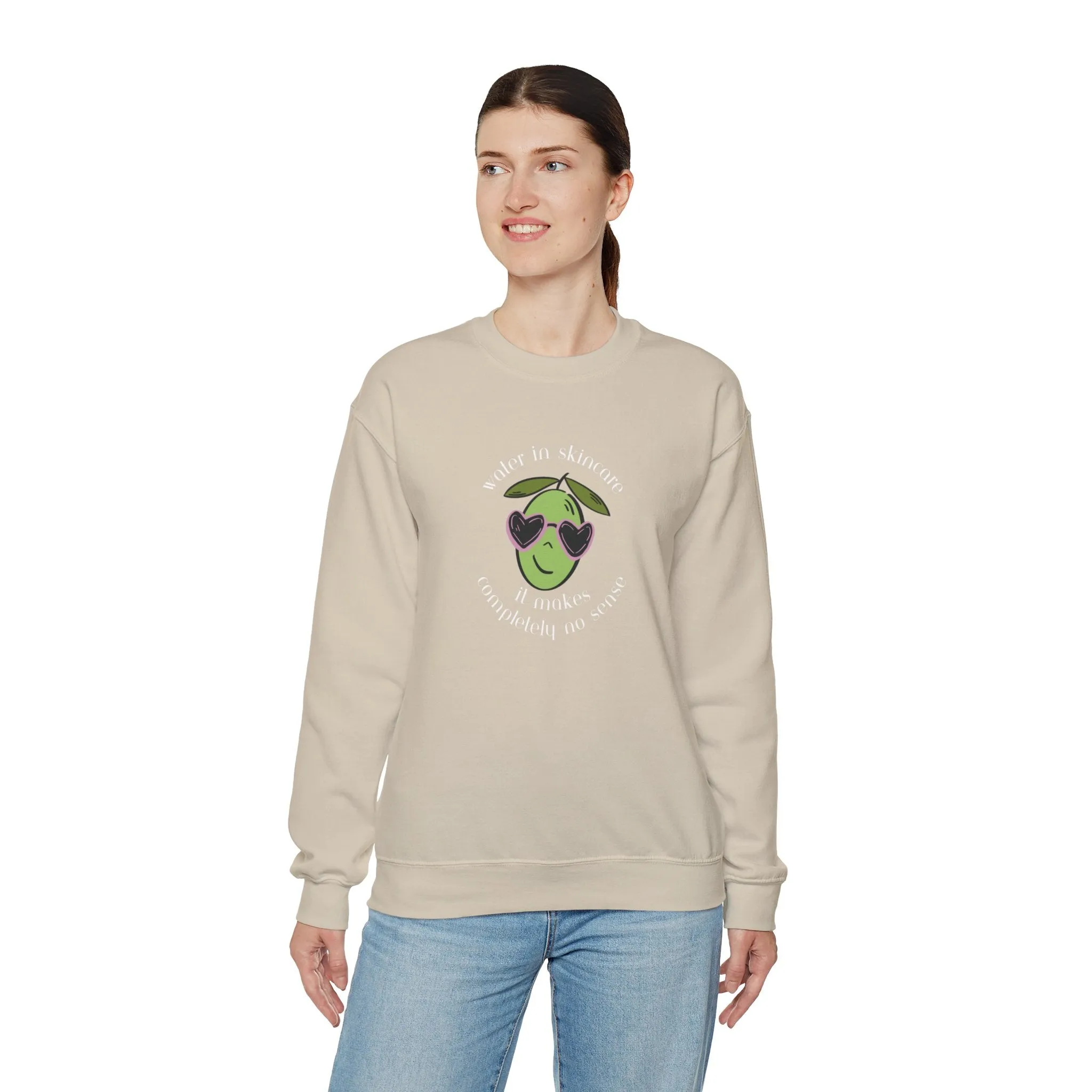 Water in skincare / waterless beauty / olive tree / Unisex Heavy Blend™ Crewneck Sweatshirt