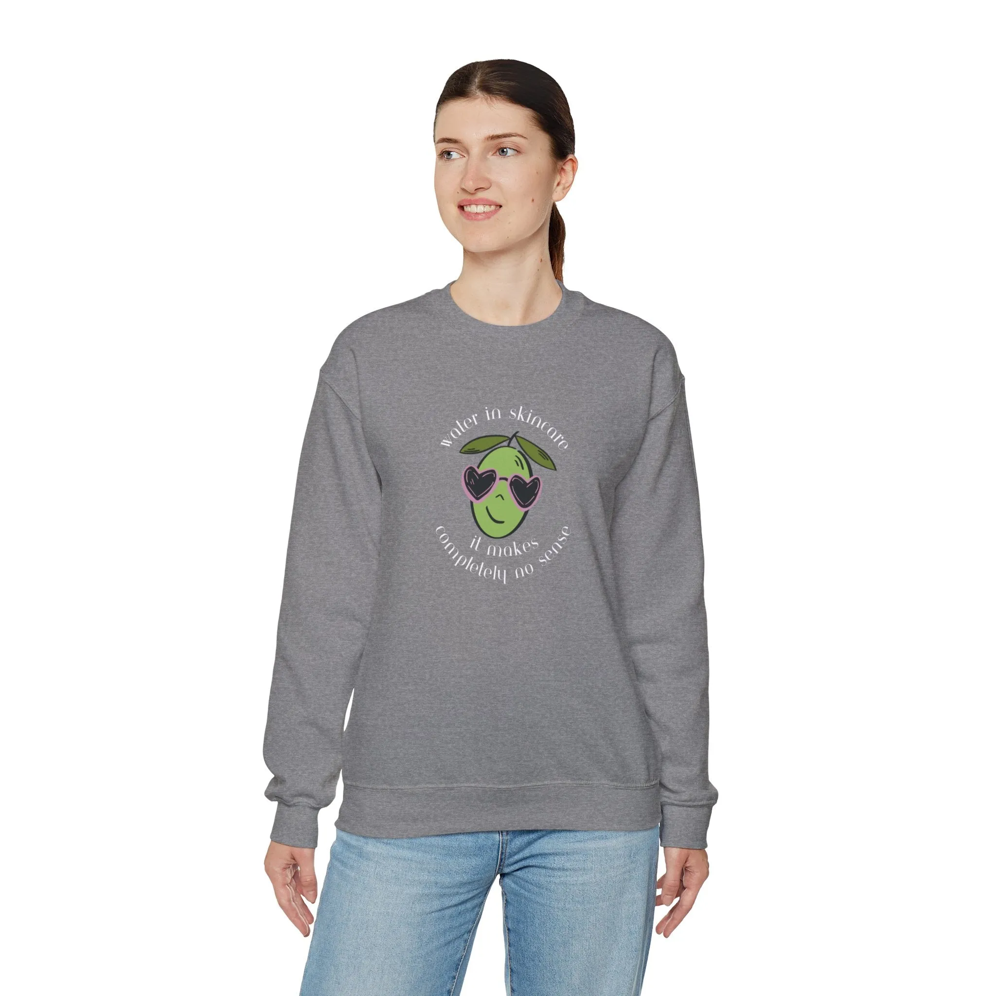Water in skincare / waterless beauty / olive tree / Unisex Heavy Blend™ Crewneck Sweatshirt