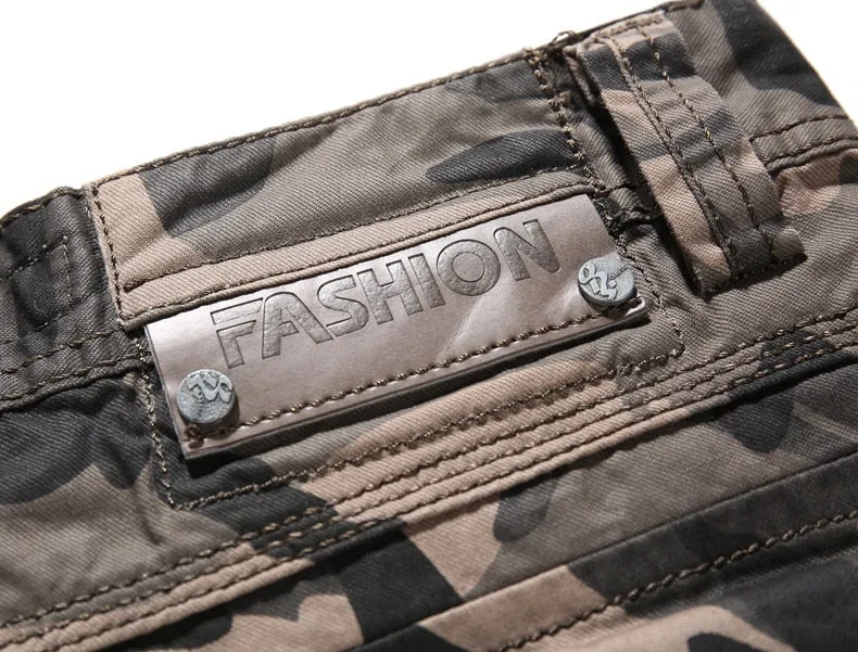 West Louis™ Camouflage Cargo Cotton Shorts