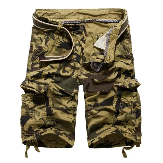 West Louis™ Camouflage Cotton Cargo Shorts