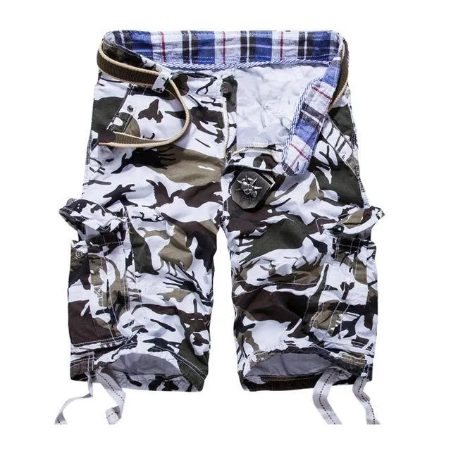 West Louis™ Camouflage Cotton Cargo Shorts