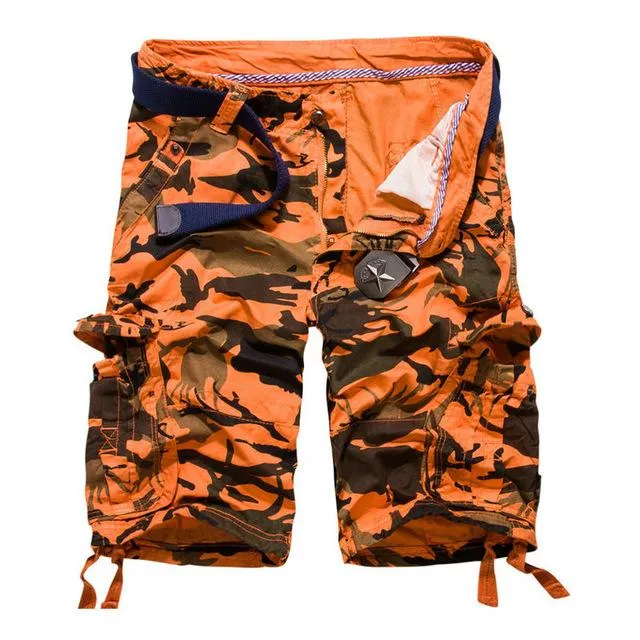 West Louis™ Camouflage Cotton Cargo Shorts