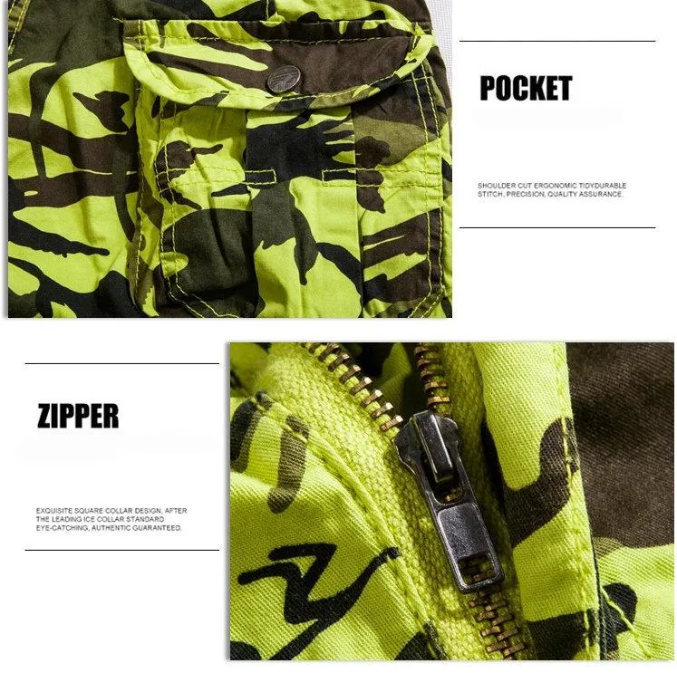 West Louis™ Camouflage Cotton Cargo Shorts