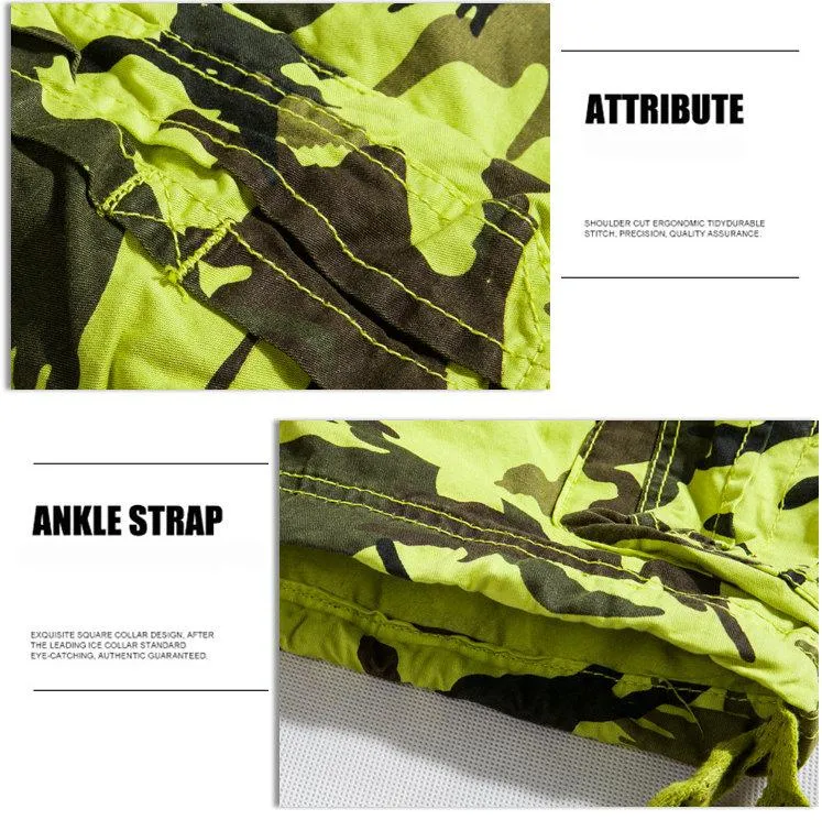 West Louis™ Camouflage Cotton Cargo Shorts