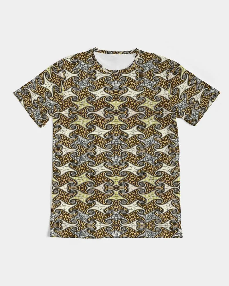 Yellow Brown African Print Men's Tee