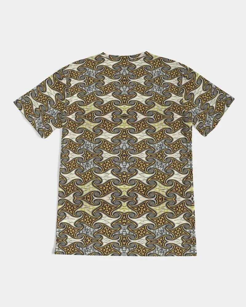 Yellow Brown African Print Men's Tee