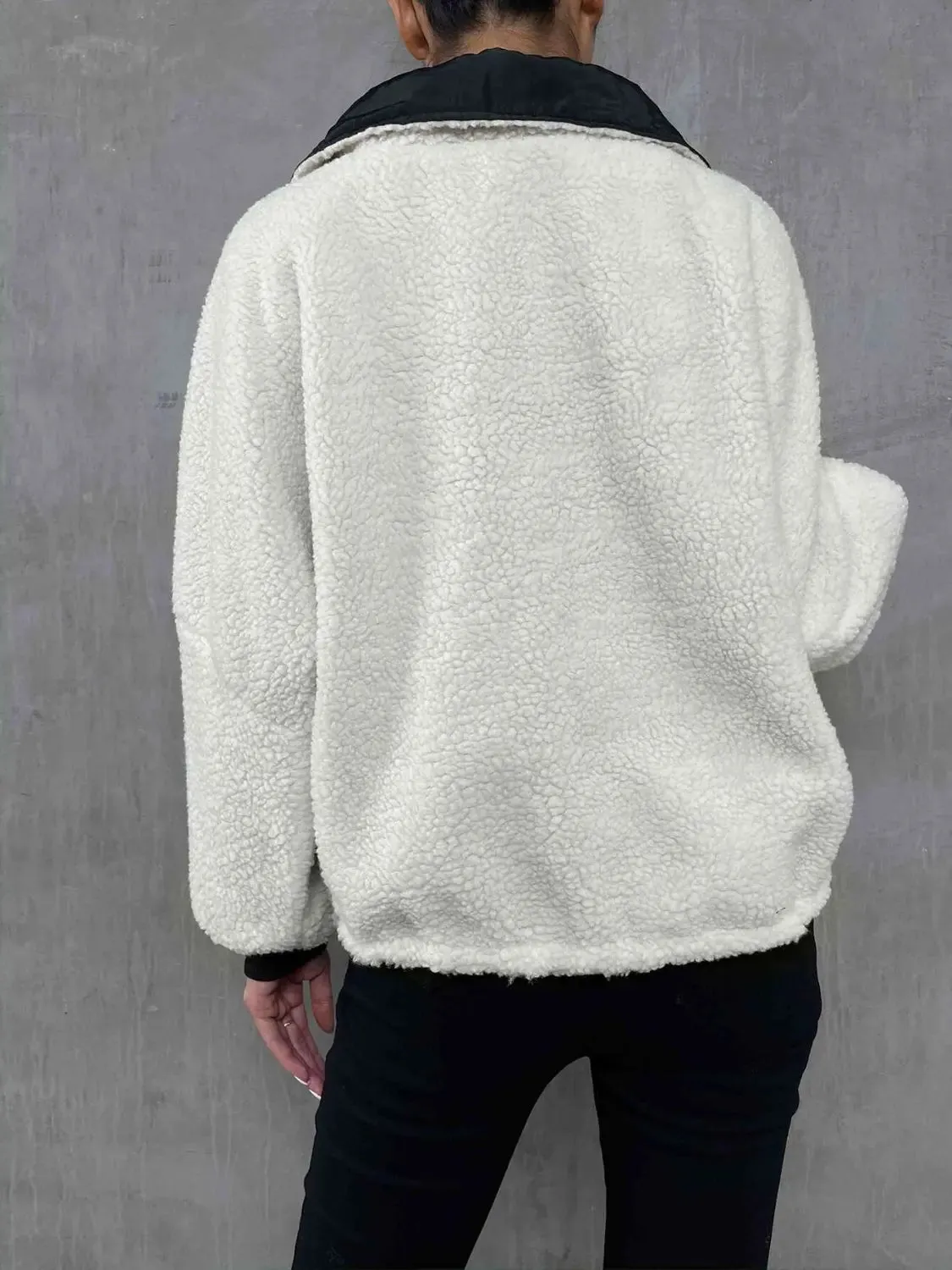 'Zelda' Collared Contrast Jacket