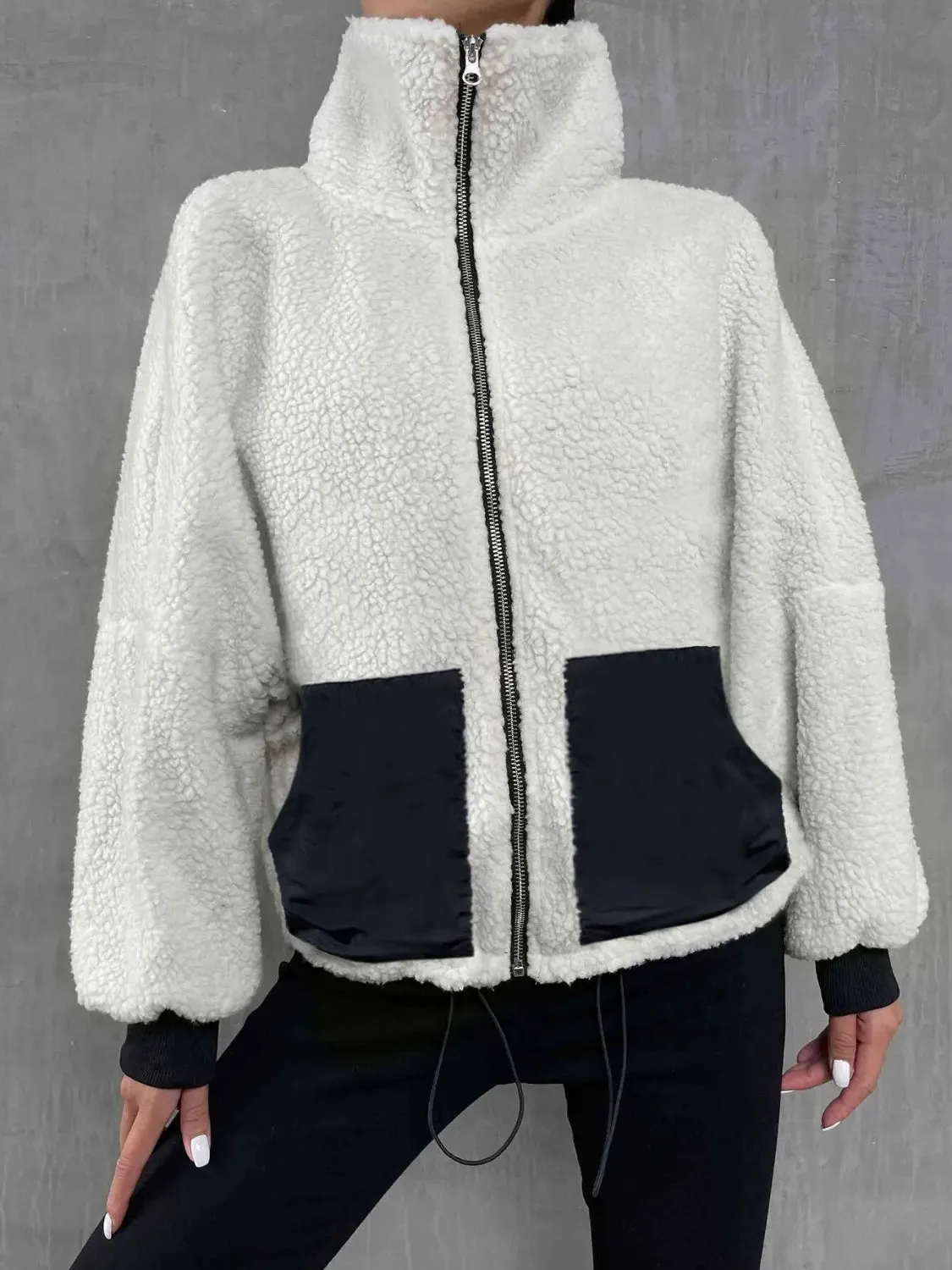 'Zelda' Collared Contrast Jacket